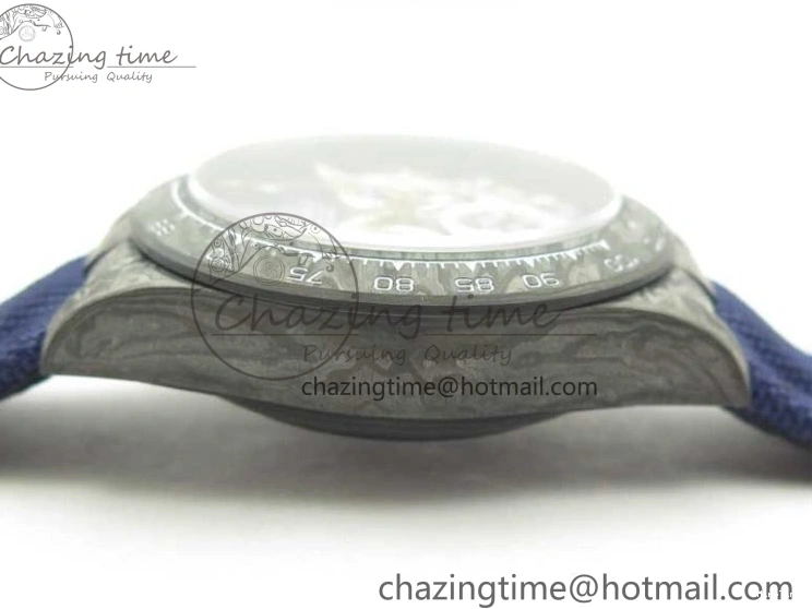 MiroTime 0406 Daytona DIW Carbon OMF Best Edition Blue Paint Dial on Deep Blue Nylon Strap A Tailored 2842